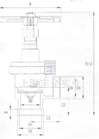 DJ64F低溫角式截止閥 結(jié)構(gòu)圖