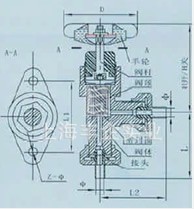 4J24N-160T儀表閥 結(jié)構(gòu)圖