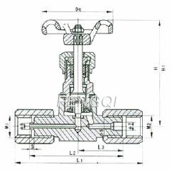Structure of JJM1 Pressure Gauge Valve