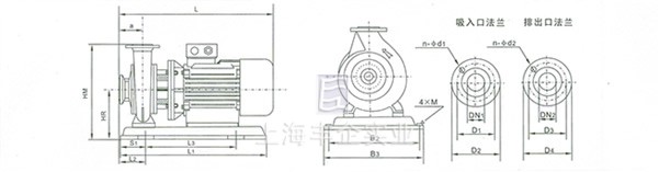 ISB、IRB、IHB、YB系列便拆式離心泵性安裝方式