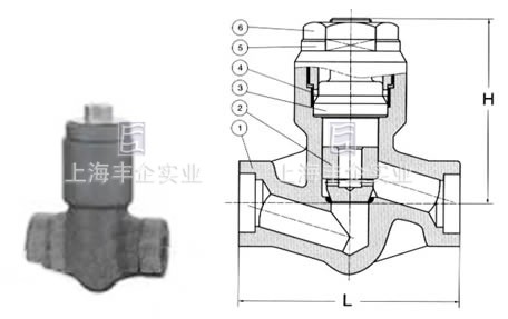 壓力自緊封升降式止回閥