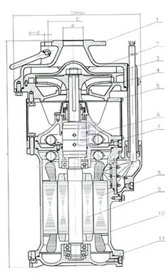 QYF潛水電泵 結(jié)構(gòu)簡(jiǎn)圖