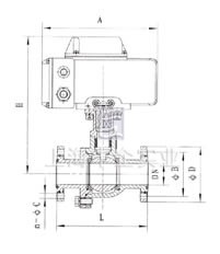 Q941電動真空球閥結(jié)構(gòu)圖