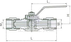 QG&middot;M1壓力表球閥 結(jié)構(gòu)圖