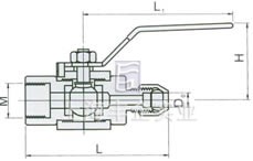 QG&middot;QY1氣源球閥 結(jié)構(gòu)圖