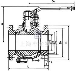 10K/20K日標球閥結(jié)構(gòu)圖2