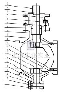 V型球閥 結(jié)構(gòu)圖