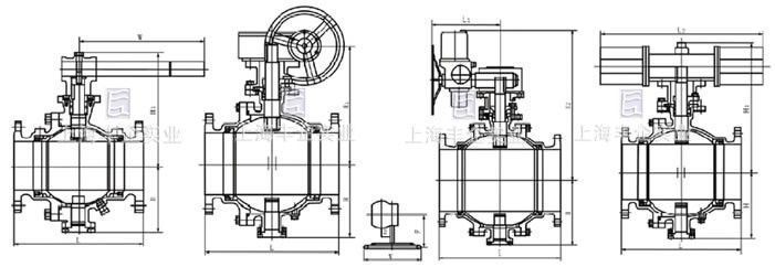 Q647H硬密封固定球閥結(jié)構(gòu)圖2