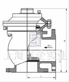 JM744X、JM644X膜片式液壓、氣動快開排泥閥 結(jié)構(gòu)圖