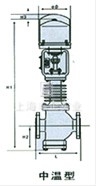 電子式電動(dòng)三通合流、分流調(diào)節(jié)閥 結(jié)構(gòu)圖1