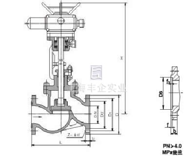 JYH941電動(dòng)截止閥 結(jié)構(gòu)圖
