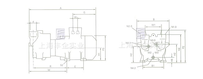 SKA系列水環(huán)式真空泵結(jié)構(gòu)圖1