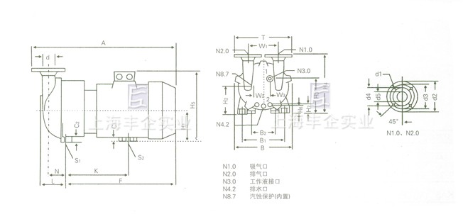 SKA系列水環(huán)式真空泵 結(jié)構(gòu)圖2