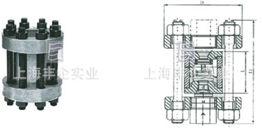 H72H/Y/W－160/220/320對夾立式高壓止回閥外形尺寸圖