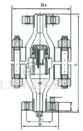 H42Y高壓升降式止回閥外形尺寸圖