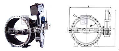 HD741X液控止回閥外形尺寸圖